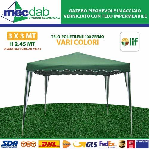 Gazebo richiudibile acciaio - gazebo,