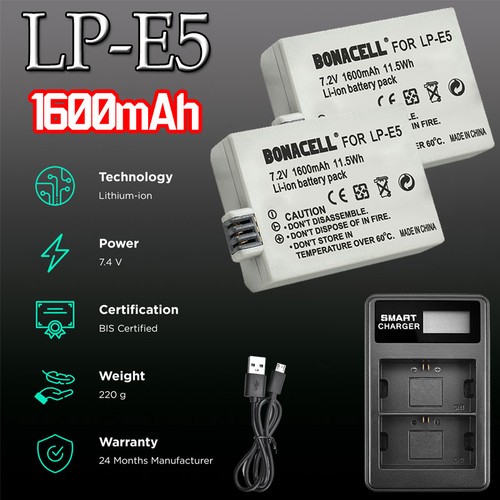 Confezione batterie lp e5 - confezione, da