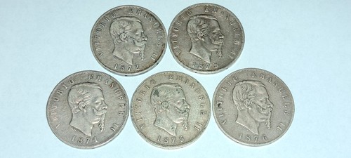 Lire 1872 1876 italia - x, 1872-1876