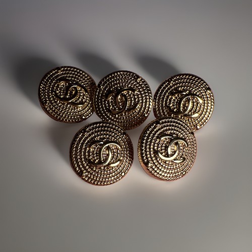 Vintage gold chanel buttons - 5,