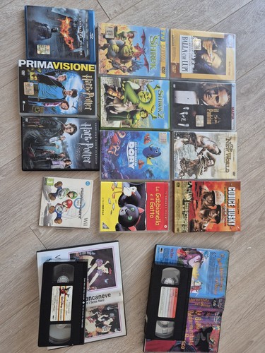 Lotto dvd vhs film cartoni - vhs, e