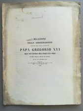 Relazione della consecrazione