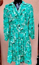 Abito Vintage Seta ? Verde Sartoriale Made In Italy Tg.L-XL