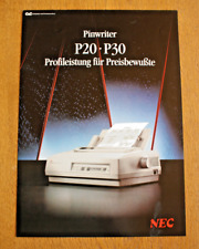 NEC Pinwriter P20 - P30 - Brochure prodotto