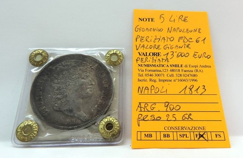 Rara moneta argento lire - 5,