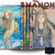 Emanon Volume 1-4 Manga Inglese Set Completo Fumetti di Shinji Kajio