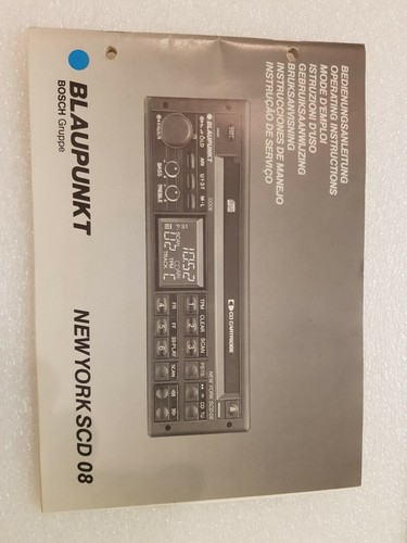 Istruzioni blaupunkt new york - new,