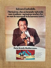Brandy mediterraneo Florio Pubblicità vintage anni '70