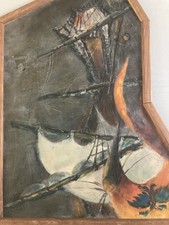 Bellissimo Pittura 1950 Olio