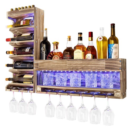 Yorbay portabottiglie con luce - portabottiglie,