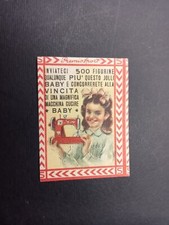 figurina Premio sport 1949/50 Bea - Concorso macchina da cucire baby