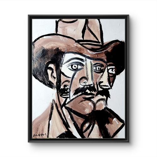 Quadro astratto cowboy