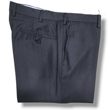 Pantalone UOMO drop 6 in pura lana di COMERO - Grigio antracite / 46 - 48 - 50