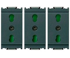 VIMAR IDEA 16203 PRESA BIPRESA  2P+T 16A P17/11 GRIGIO 3PZ