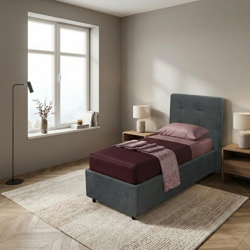 Letto singolo contenitore rete - letto,