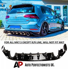 Kit corpo spoiler diffusore valvola posteriore stile VW Golf GTI GTD TSI TDI MK7.5 TCR