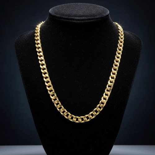 Collana grumetta lucida - collana, oro