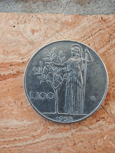 Moneta 100 lire - lire, del