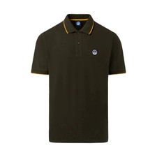Maglietta North Sails 692452 Polo Uomo Cotone Verde Scuro