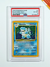 Pokemon PSA 6 Blastoise #2 Prima Edizione Holo Set Base 2000 Italiano
