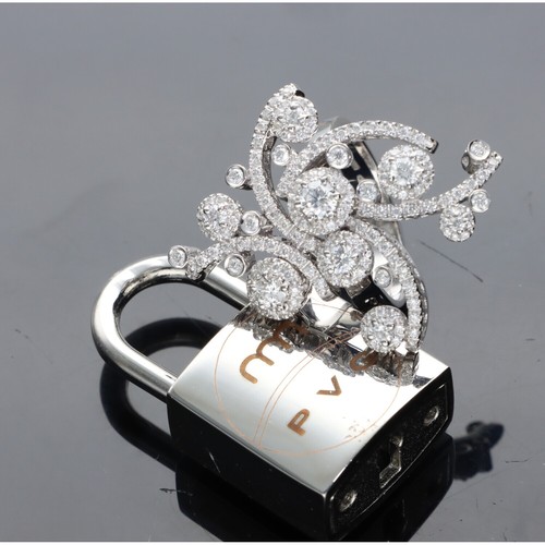Anello con brillanti - , ponte