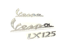 TARGHETTA VESPA LX 125 2005-2011 KIT 3 TARGHETTE RESINATE  _