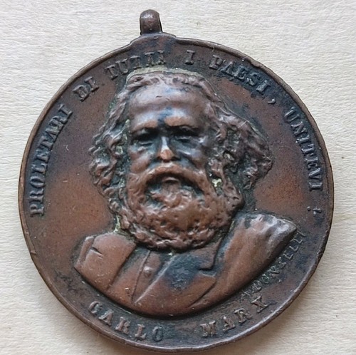 Medaglia carlo marx proletari - marx,