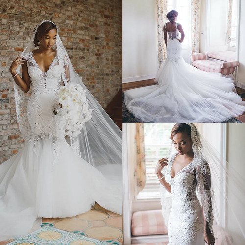 Abiti sposa sexy scollo - da, v