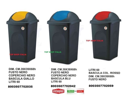 Set pattumiera bidone - pattumiera,