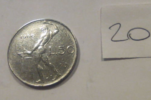 Lire vulcano 1960 - 50, ottima