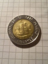 Moneta San Marino 500 lire 1991 Terra Ospitale 1944