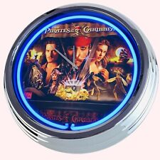 N-0722 Orologio Parete " Flipper Pirati Dei Caraibi 2006 " Neon Cucina Camera