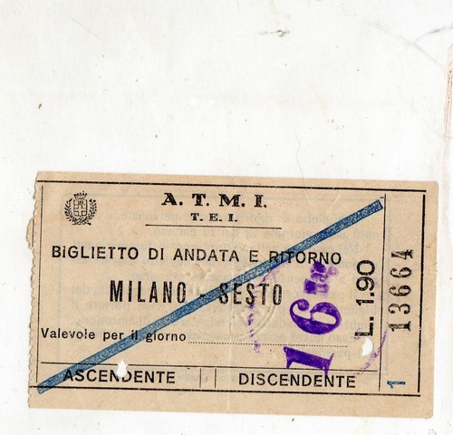 Biglietto ticket tram - biglietto,