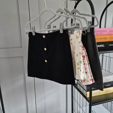 Zara minigonna in velluto nero