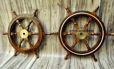 Set di 2 barche nautiche da 24" in legno per nave volante Pirate Decor...
