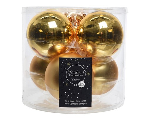 Palline natale vetro - vetro, oro
