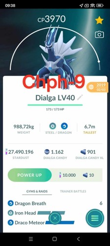 Pokemon dialga lv40 mosse - lv40,