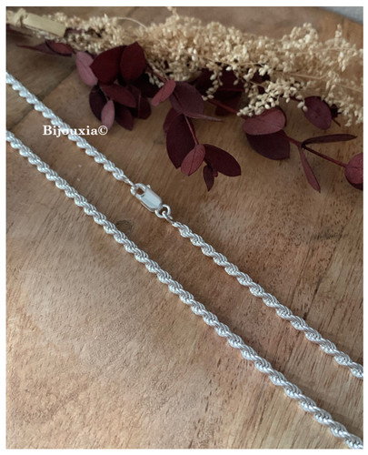 Catena maglia argento - a,
