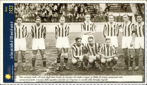 Cartolina juventus calcio - juventus,