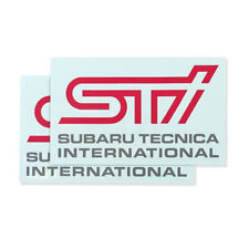 Adesivo logo SUBARU originale OEM STI & SUBARU TECNICA INTERNATIONAL 2 fogli