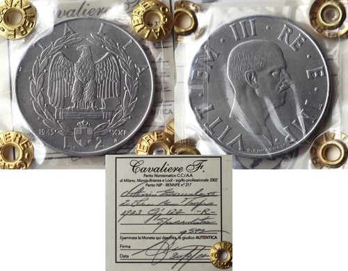 Rara 2 lire - !!!, 1943