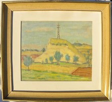 Giuseppe MONTANARI (Osimo 1889-Varese 1976) Periferia di CHIUSI OLIO cm 25x30