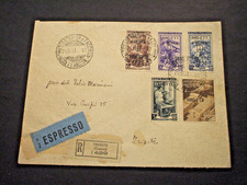 TRIESTE ZONA A- BUSTA RACCOMANDATA espresso-  1951 FIERA 1951 3 VALORI più .....