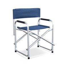 Sedia Regista LUSSO pieghevole con braccioli, struttura alluminio, tessuto polie