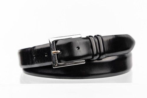 Cintura orciani pelle nera - cintura,