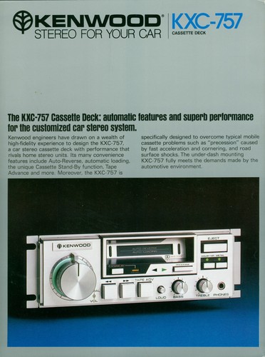 C1980 kenwood kxc 757 - c1980,