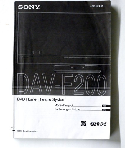 Originale sony dav f200 dvd - dav-f200,