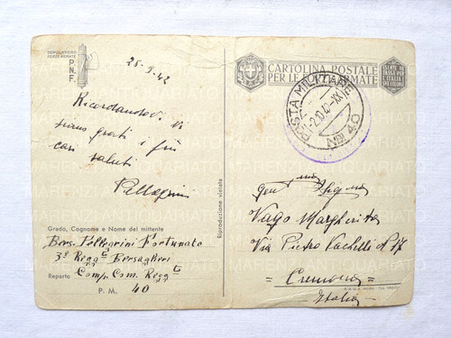 Cartolina militare boccasile - cartolina,