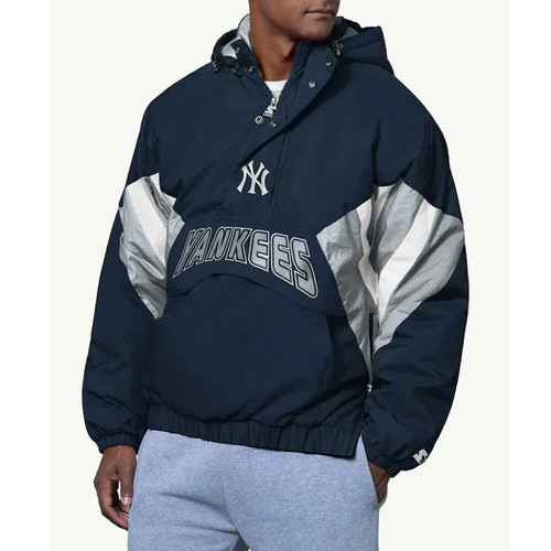 Giacca con cappuccio mezza zip