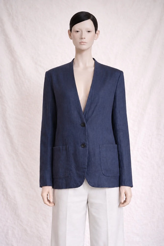 Blazer denim bleu foncé - blazer,